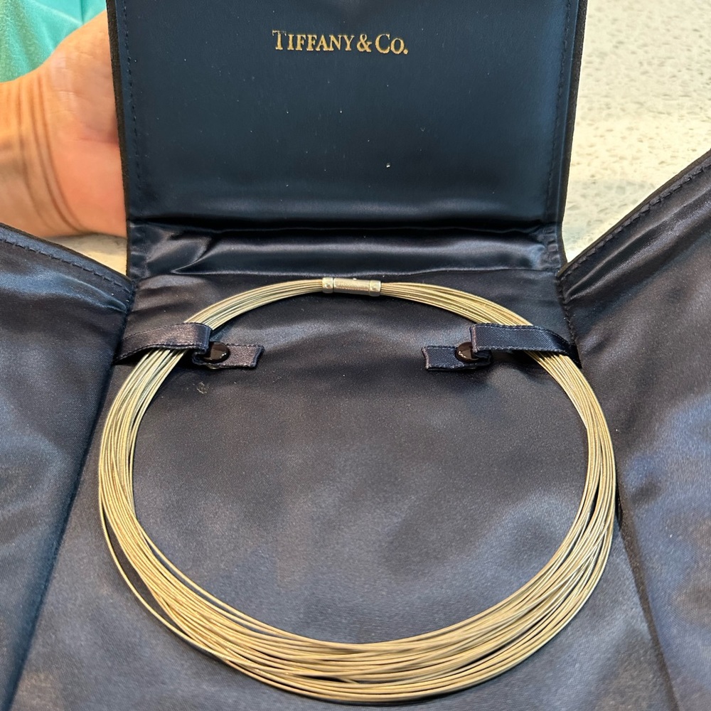 Tiffany & Co. 30 Strand Multiwire Silver Necklace
